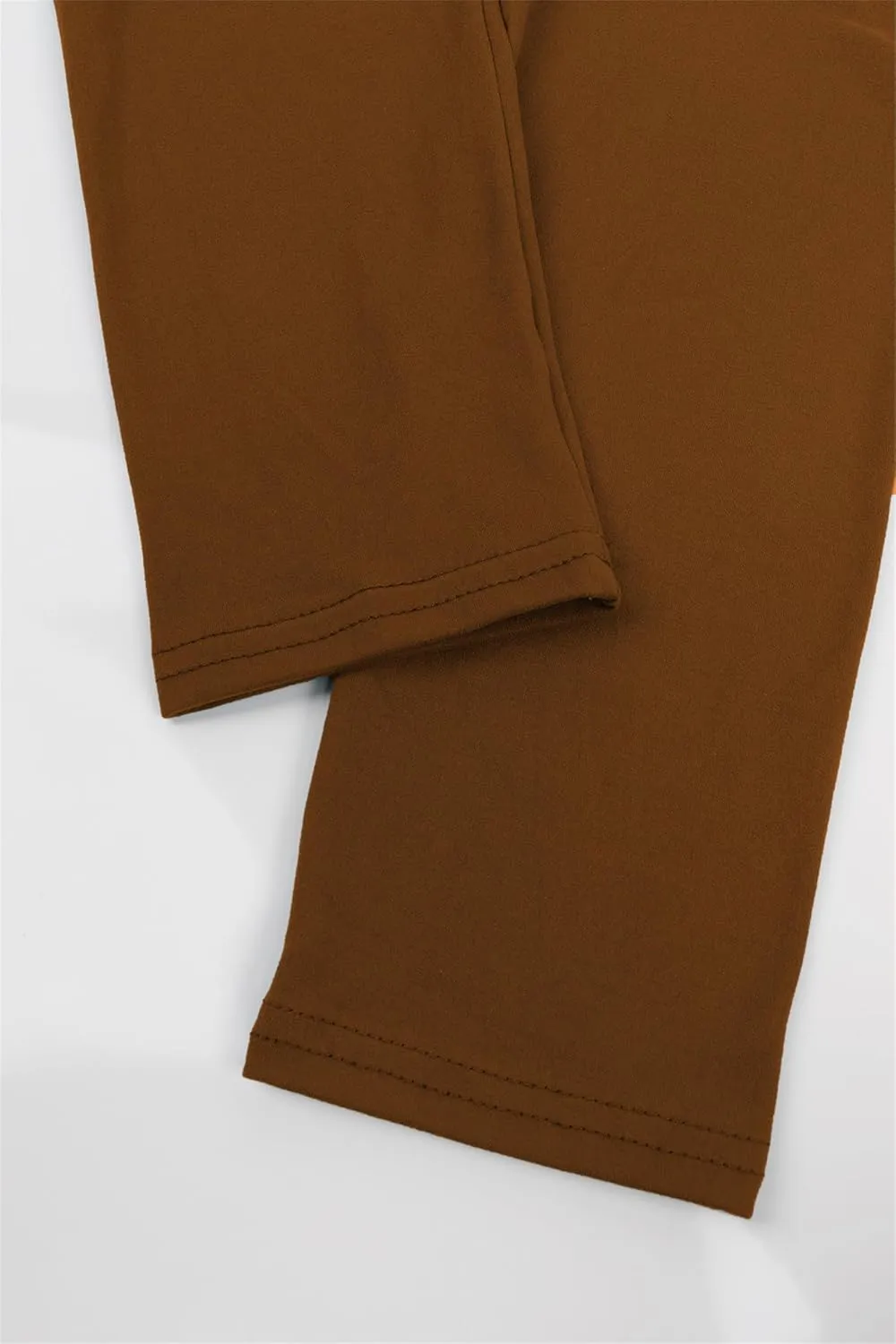 10 pcs Solid Color Girls Yoga Leggings, Stretchy Soft Children High Waist Tight Pants