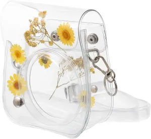 1Pc Transparent Instant Camera Case Compatible with Mini Stylish Protective Pouch for Cameras
