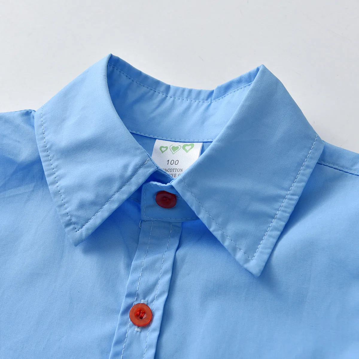2 Pieces Set Baby Kid Boys Birthday Party Solid Color Bow Shirts And Jumpsuits Wholesale 21110930