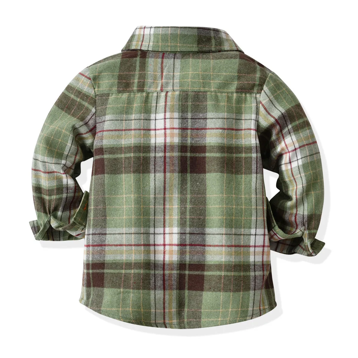 2 Pieces Set Baby Kid Boys Checked Bow Shirts And Solid Color Jumpsuits Wholesale 211109322