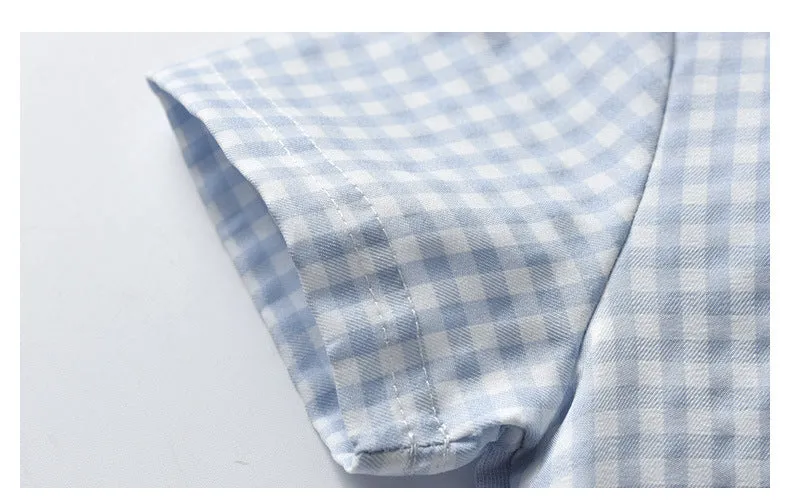 2 Pieces Set Baby Kid Boys Dressy Checked Bow Shirts And Solid Color Shorts Suits Wholesale 22121478