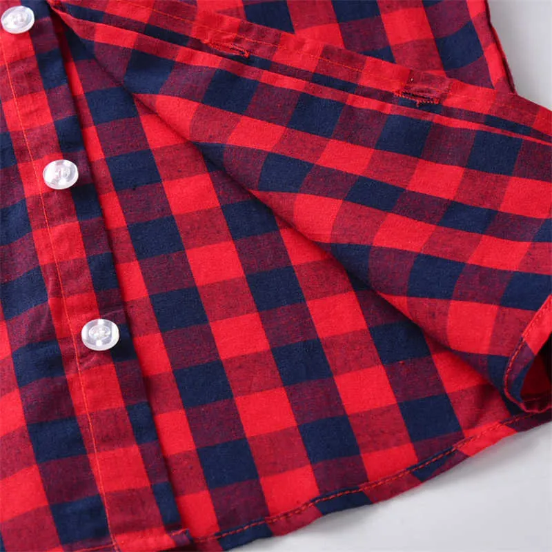 2 Pieces Set Baby Kid Boys Dressy Checked Shirts And Suits Trousers Wholesale 211109407