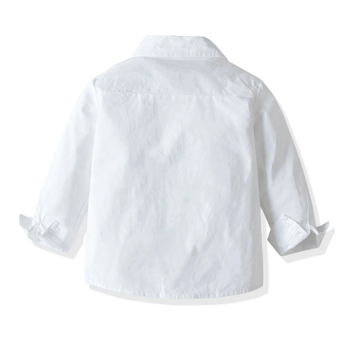 2 Pieces Set Baby Kid Boys Dressy Party Solid Color Bow Shirts And Pants Suits Wholesale 221214206