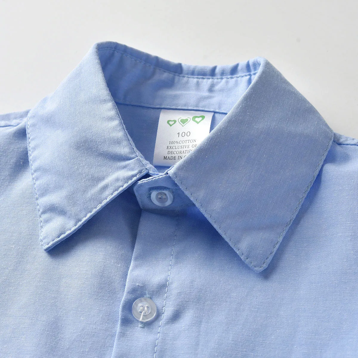 2 Pieces Set Baby Kid Boys Dressy Solid Color Bow Shirts And Striped Rompers Wholesale 211109130