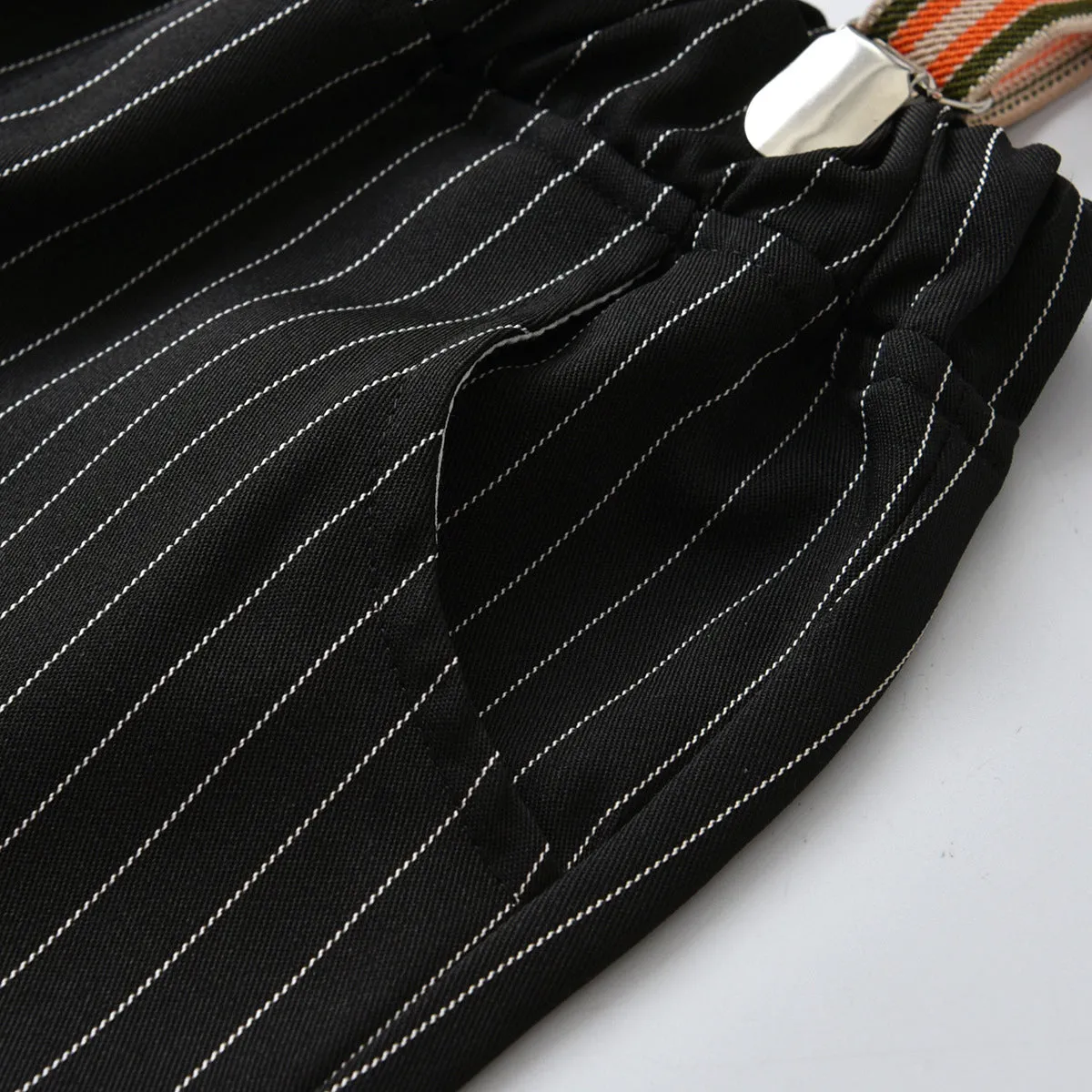 2 Pieces Set Baby Kid Boys Dressy Solid Color Shirts And Striped Jumpsuits Wholesale 211109105