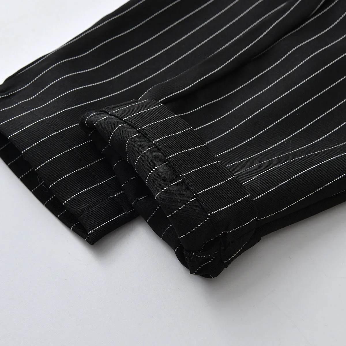 2 Pieces Set Baby Kid Boys Dressy Solid Color Shirts And Striped Jumpsuits Wholesale 211109105