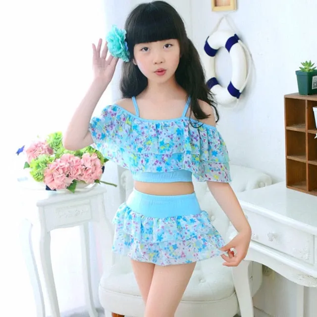 3-15 Years Children Swimwear Bikini Set