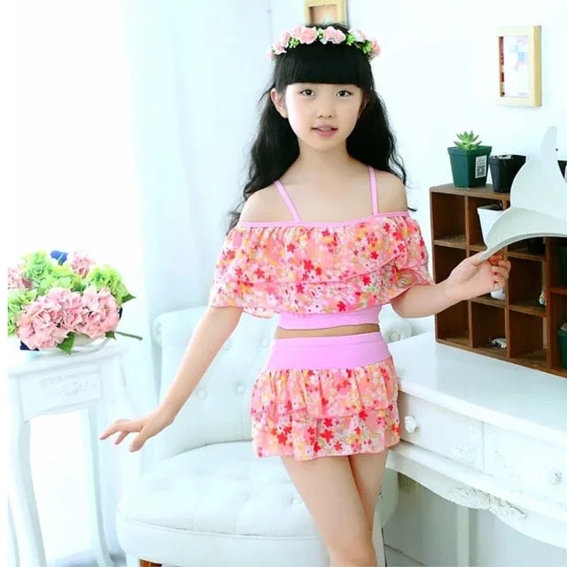 3-15 Years Children Swimwear Bikini Set