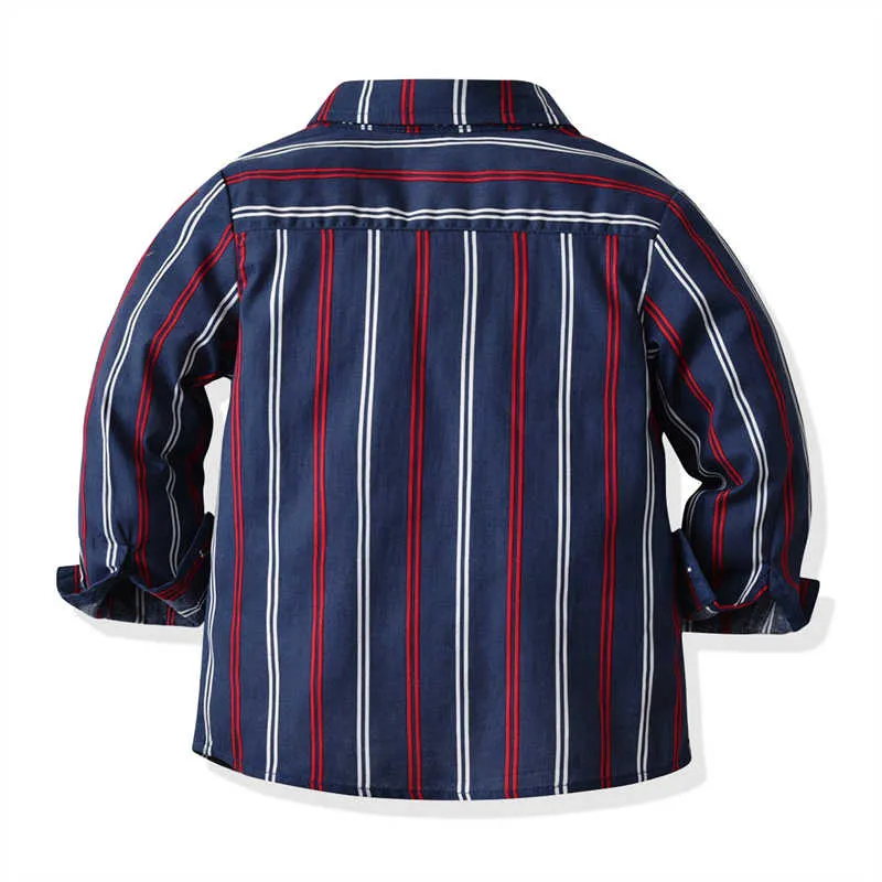 3 Pieces Set Baby Kid Boys Striped Bow Shirts Vests Waistcoats And Suits Trousers Wholesale 211109430