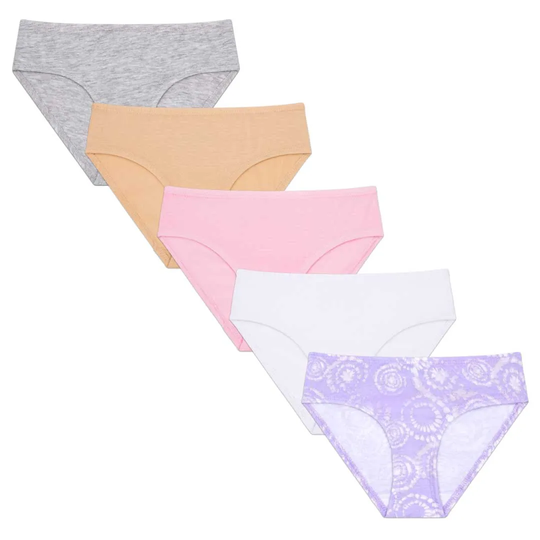 5 Pack Cotton Spandex Bikini Underwear