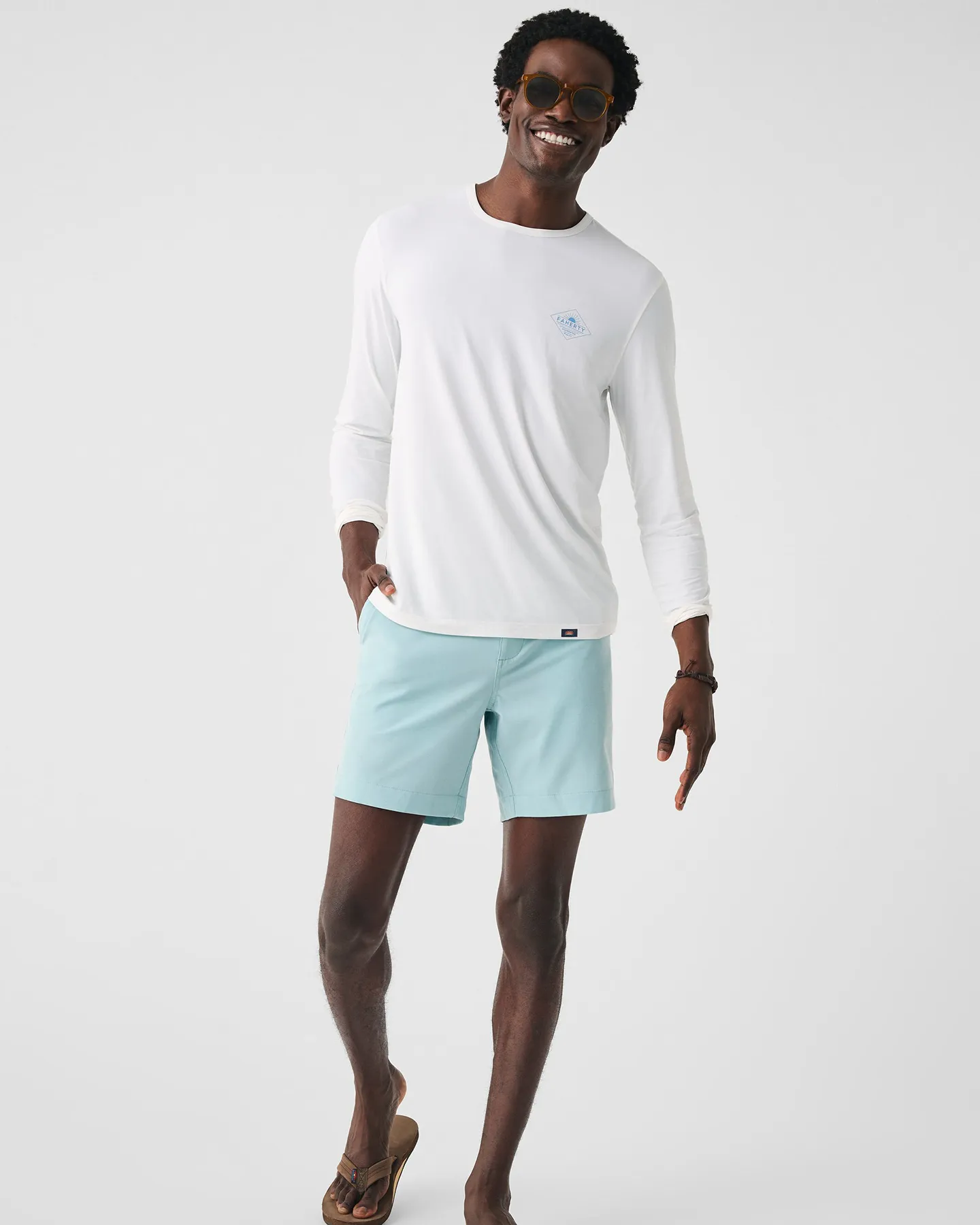 ALL DAY PERFORMANCE UPF CREW - WHITE