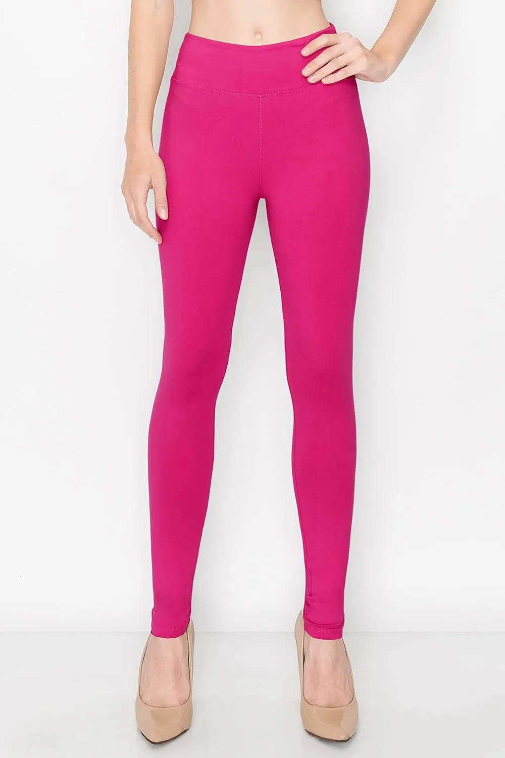 ALWAYS Women's Print Pattern Leggings - Premium Soft Stretch Peach Skin Yoga Pants