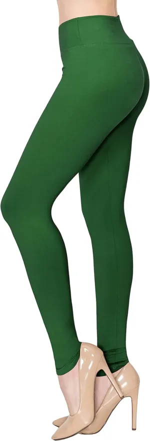 ALWAYS Women's Print Pattern Leggings - Premium Soft Stretch Peach Skin Yoga Pants