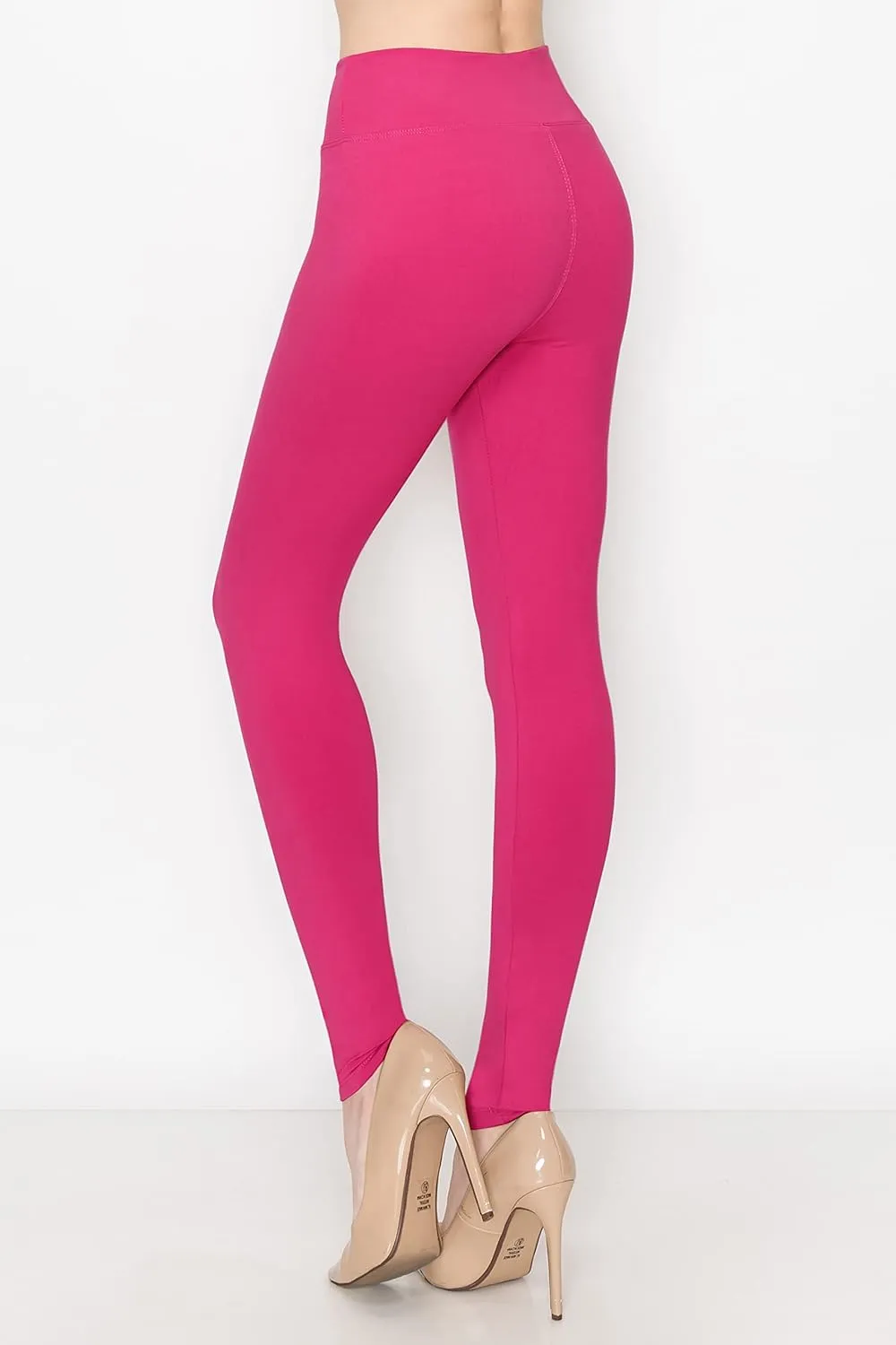 ALWAYS Women's Print Pattern Leggings - Premium Soft Stretch Peach Skin Yoga Pants
