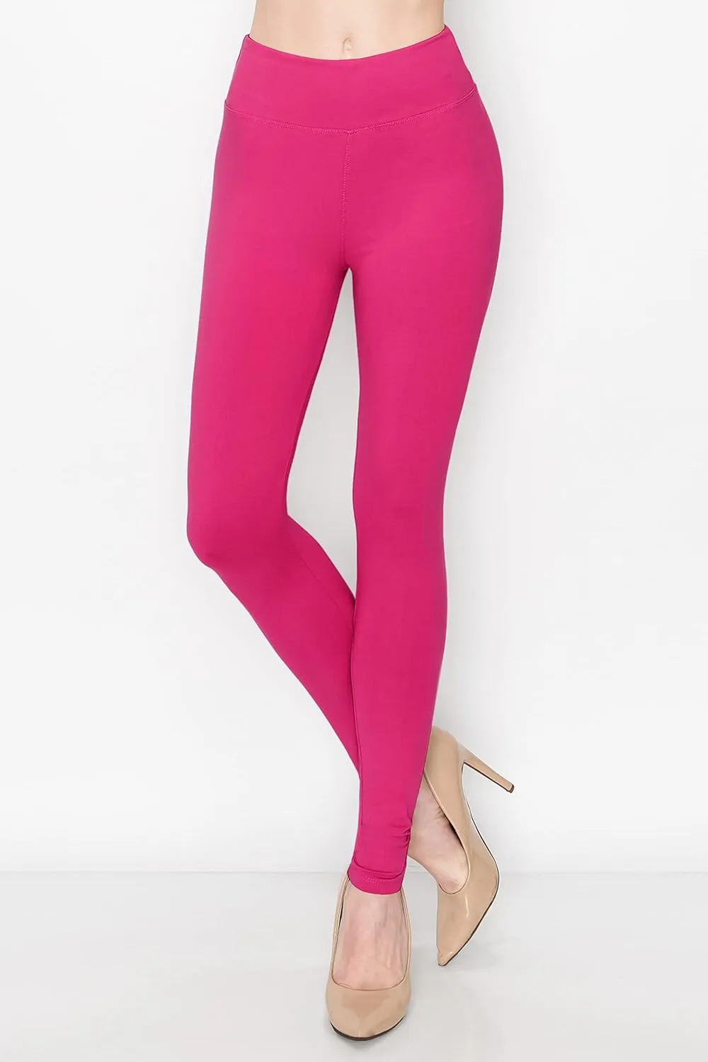ALWAYS Women's Print Pattern Leggings - Premium Soft Stretch Peach Skin Yoga Pants