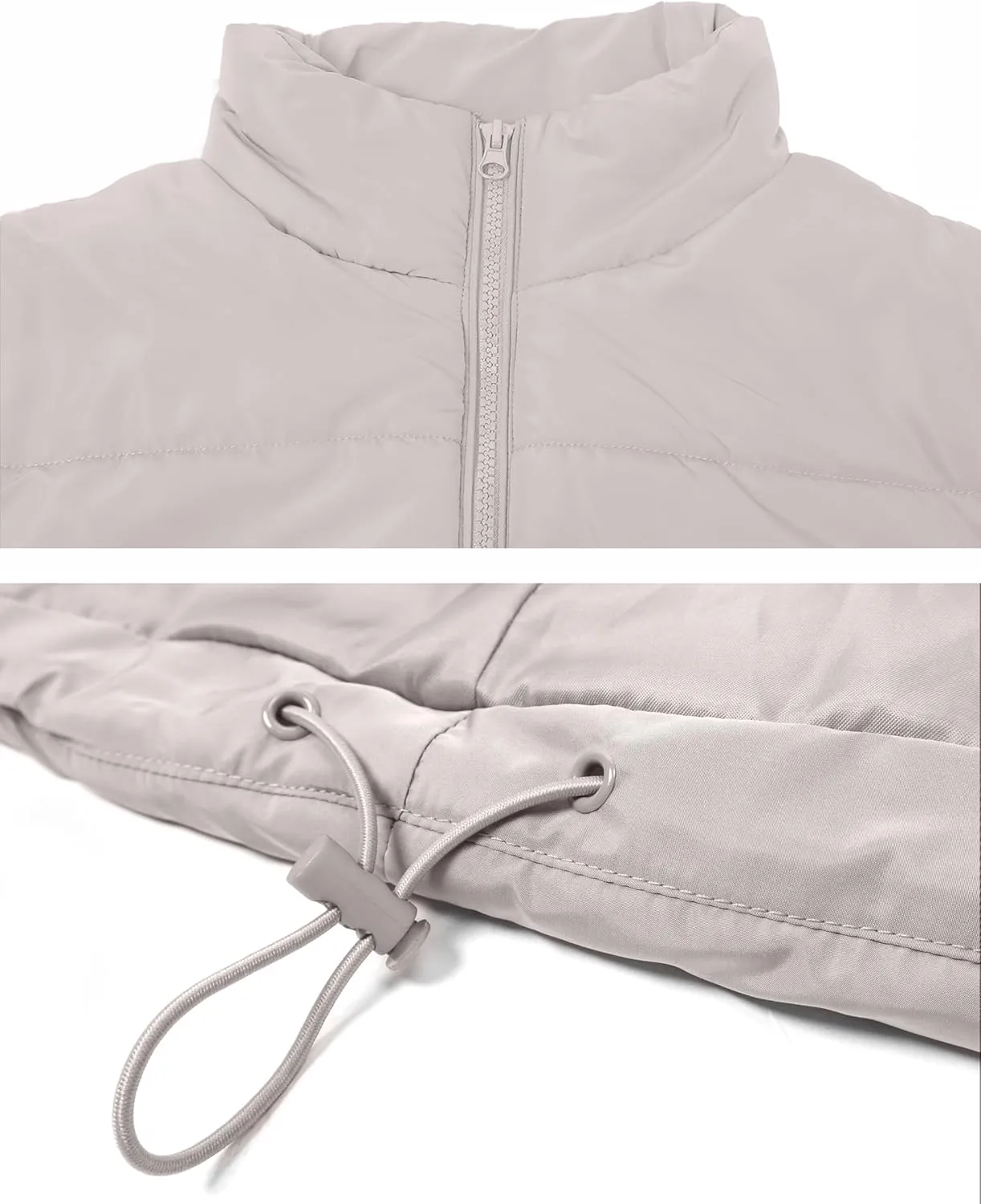 AMEBELLE Women's Oversized Puffer Vest Winter Quilted Lightweight Stand Collar Warm Padded Gilet Sleeveless Puffy Outerwear