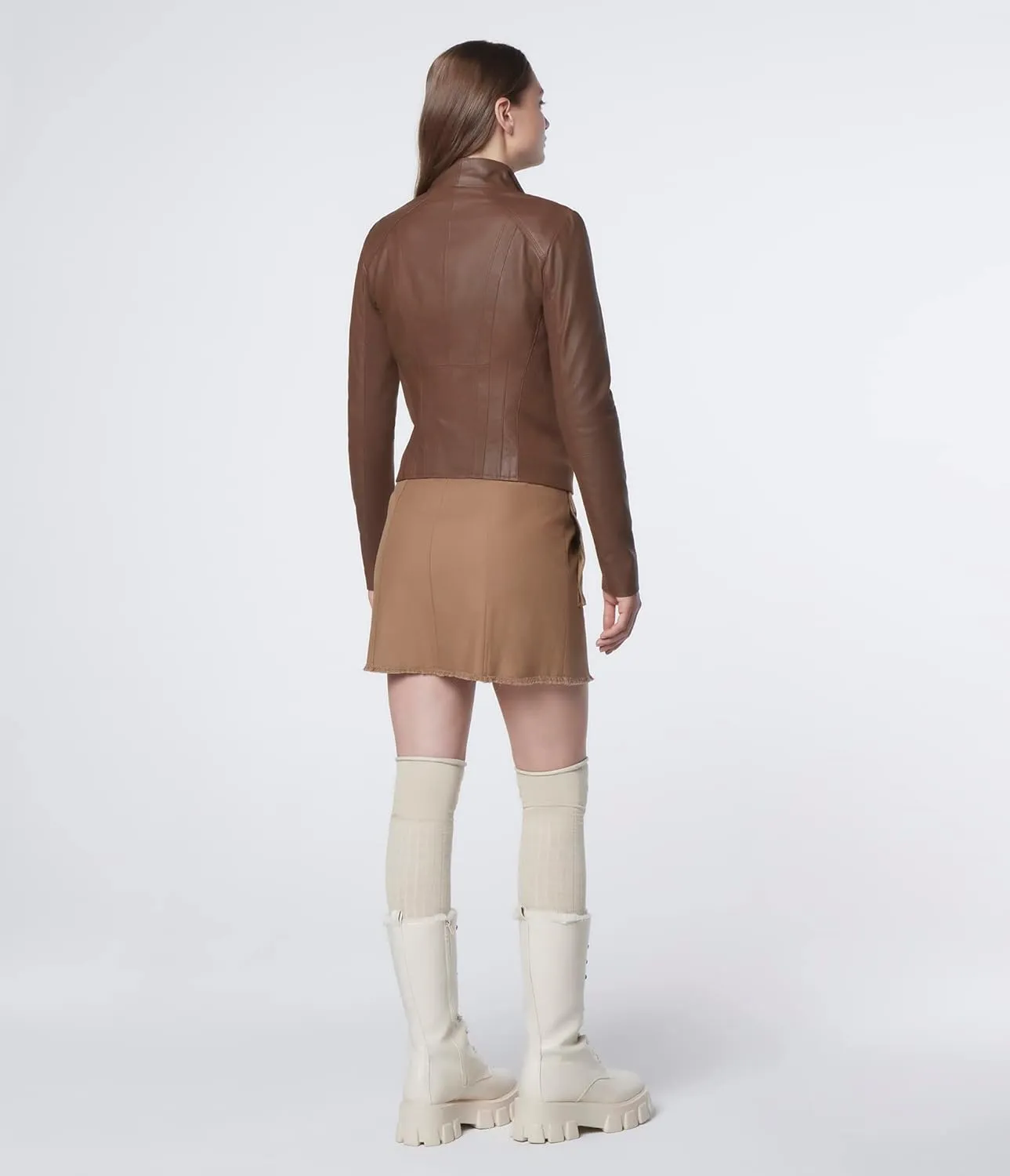 Andrew Marc Women's Asymmetrical Leather Jacket