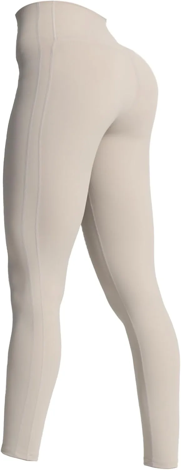 Aoxjox High Waisted Workout Leggings for Women GEO Compression Tummy Control Gym Buttery Soft Yoga Pants 27"