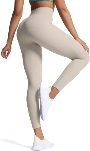 Aoxjox High Waisted Workout Leggings for Women GEO Compression Tummy Control Gym Buttery Soft Yoga Pants 27"