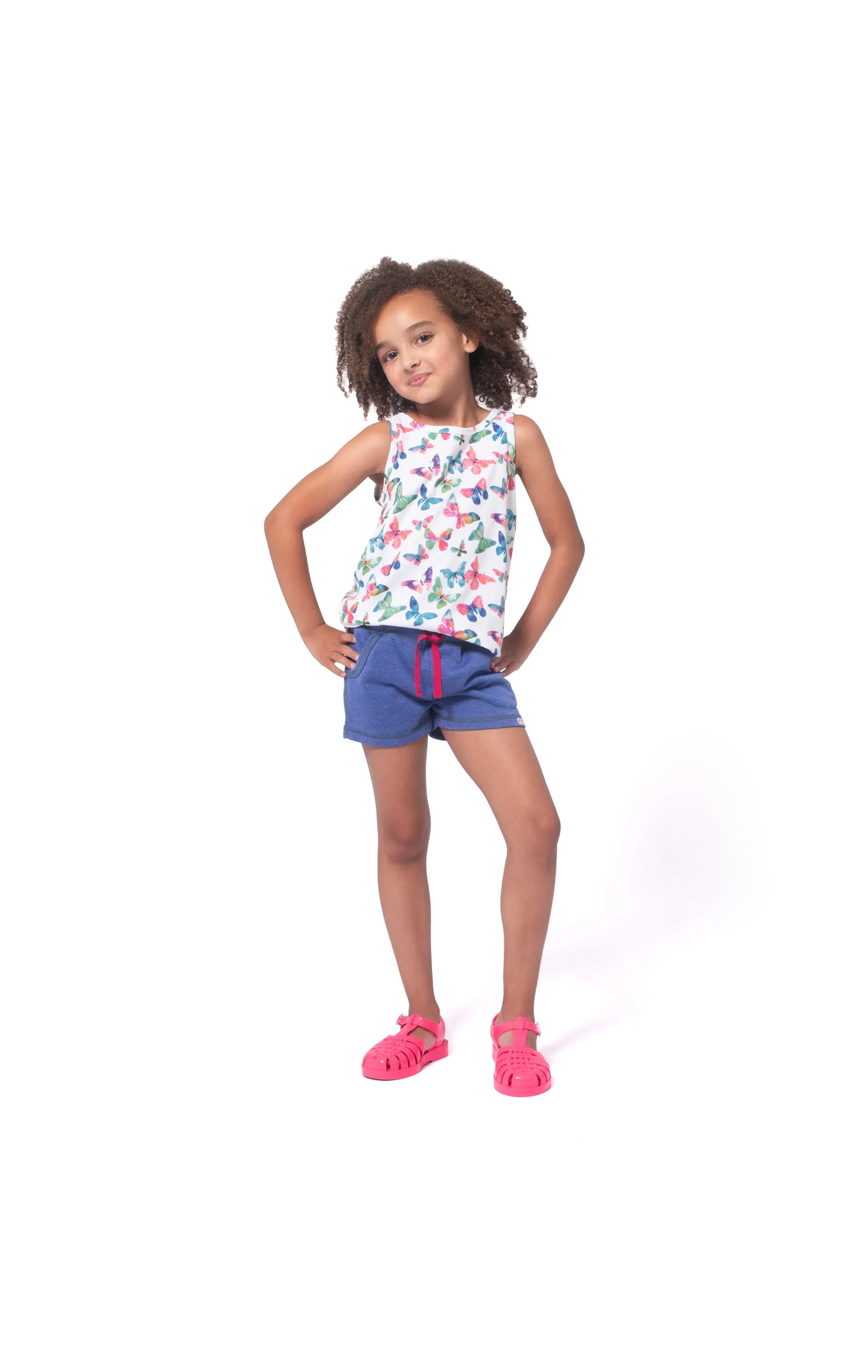 APP Hazel Tank Top in Buuterfly Print