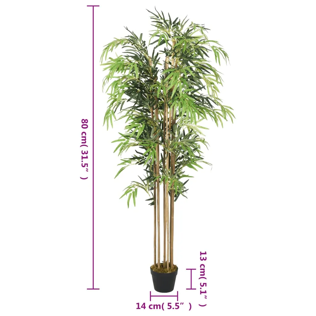 Artificial Bamboo Tree 500 Leaves 80 cm Green