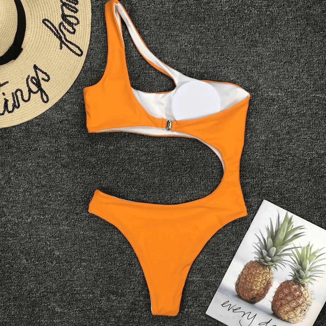 Asymmetric Bikinis For Women / Sexy One Piece Swimsuit / Stylish Female Monokini