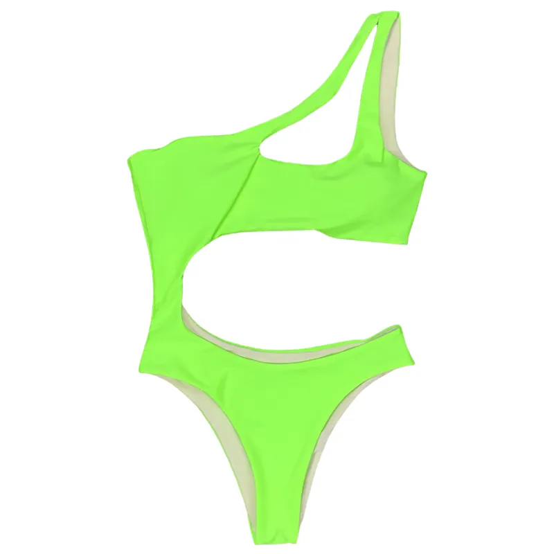 Asymmetric Bikinis For Women / Sexy One Piece Swimsuit / Stylish Female Monokini