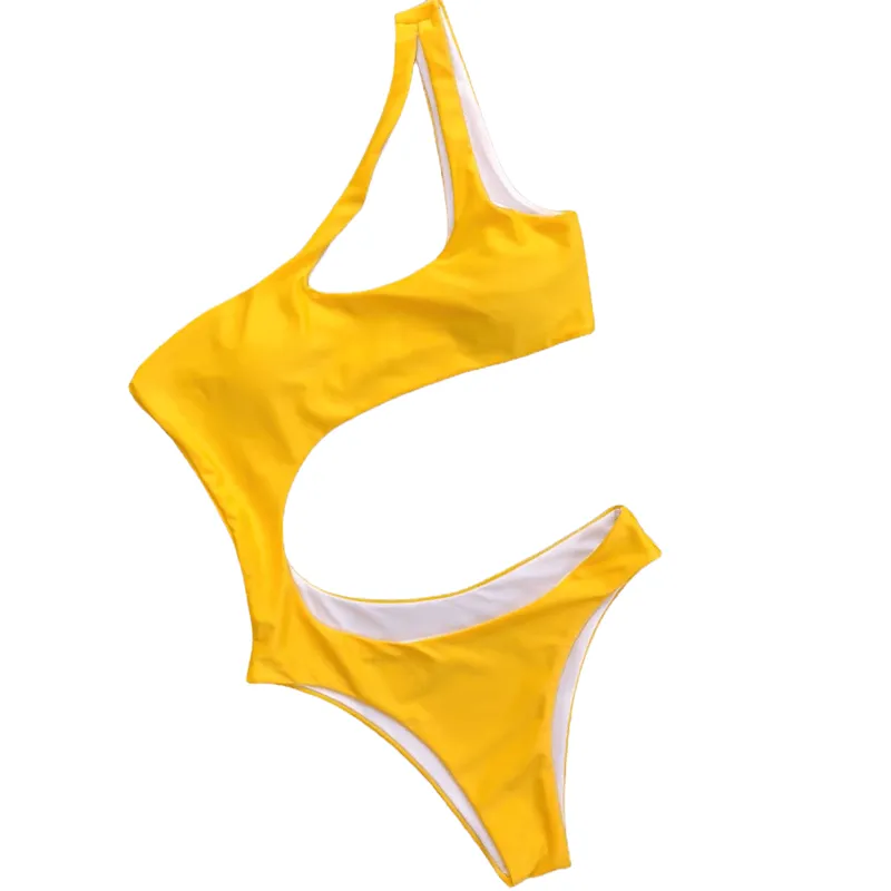 Asymmetric Bikinis For Women / Sexy One Piece Swimsuit / Stylish Female Monokini