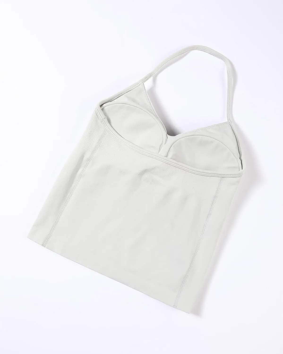 AUROLA Influence Longline Strappy Top Workout Tank Tops for Women Built in Shelf Bras, Impact Gym Sports Bra