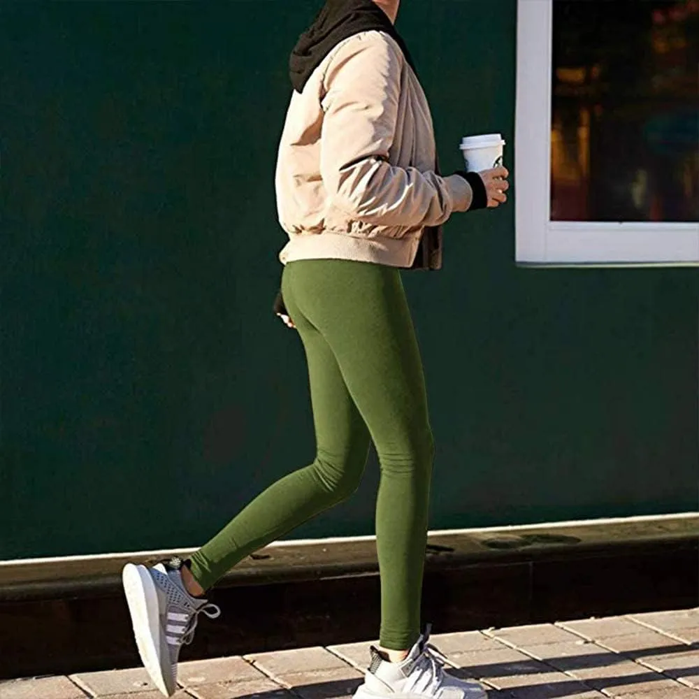 Baihetu High Waist Leggings with Inner Pocket Super Soft Yoga Pants for Women