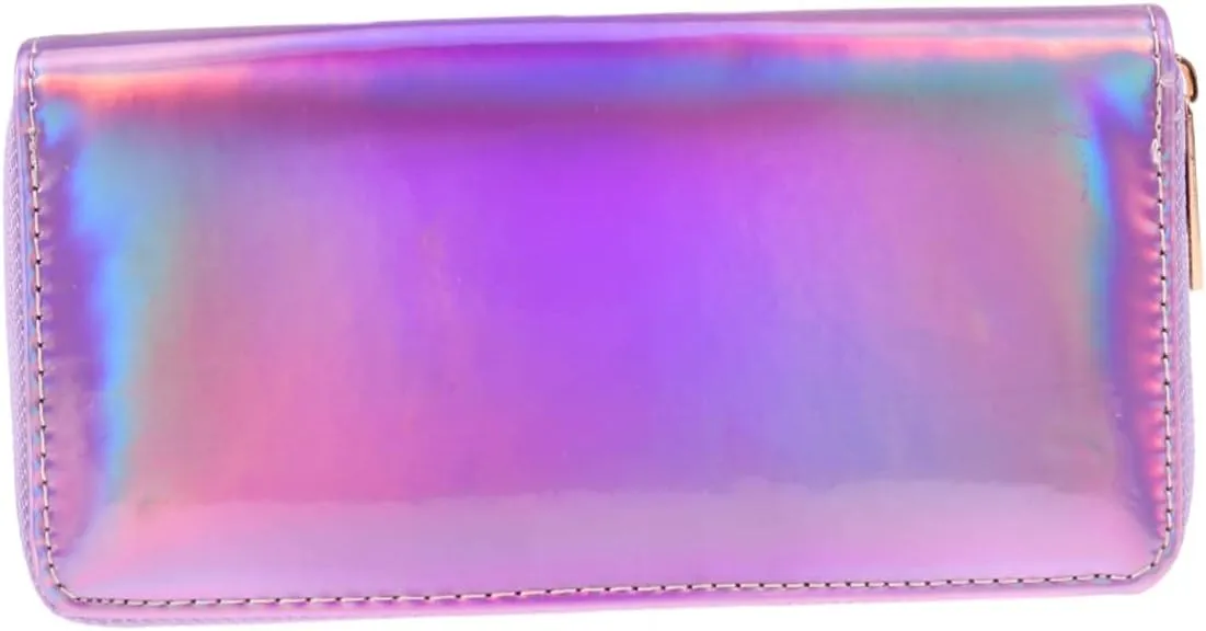 BESPORTBLE Fashionable Sequins Women's Wallet Large Clutch Bag Zippered Coin Pocket Stylish for Her