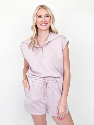 Blake - Cap Sleeve Sweatshirt & Short Set