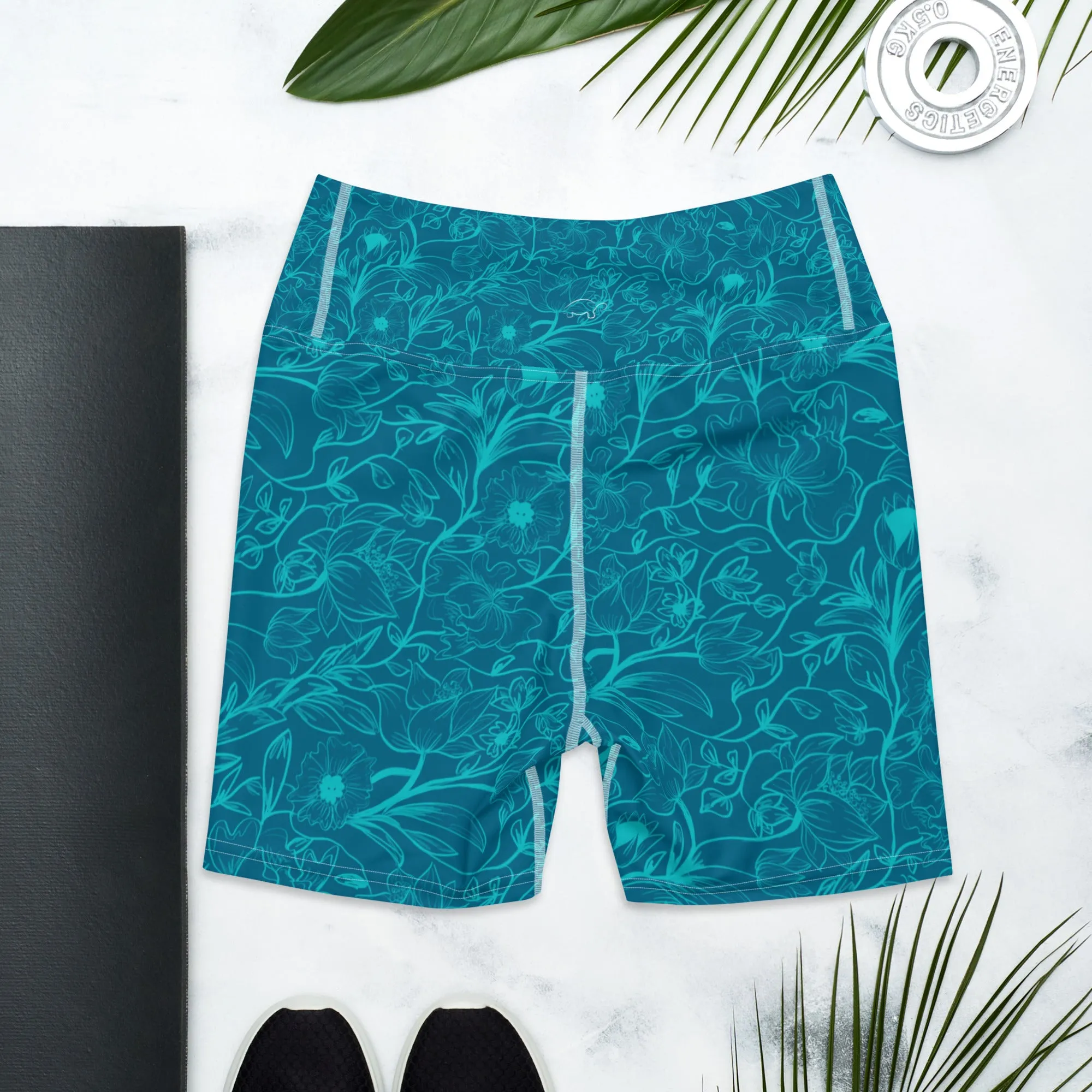 Blue Yoga Shorts. Miami collection