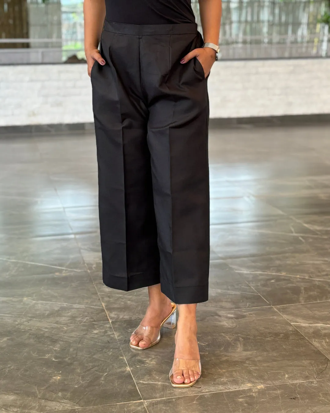 Boss Black Cotton Slub Aline Co-ord Set of 2