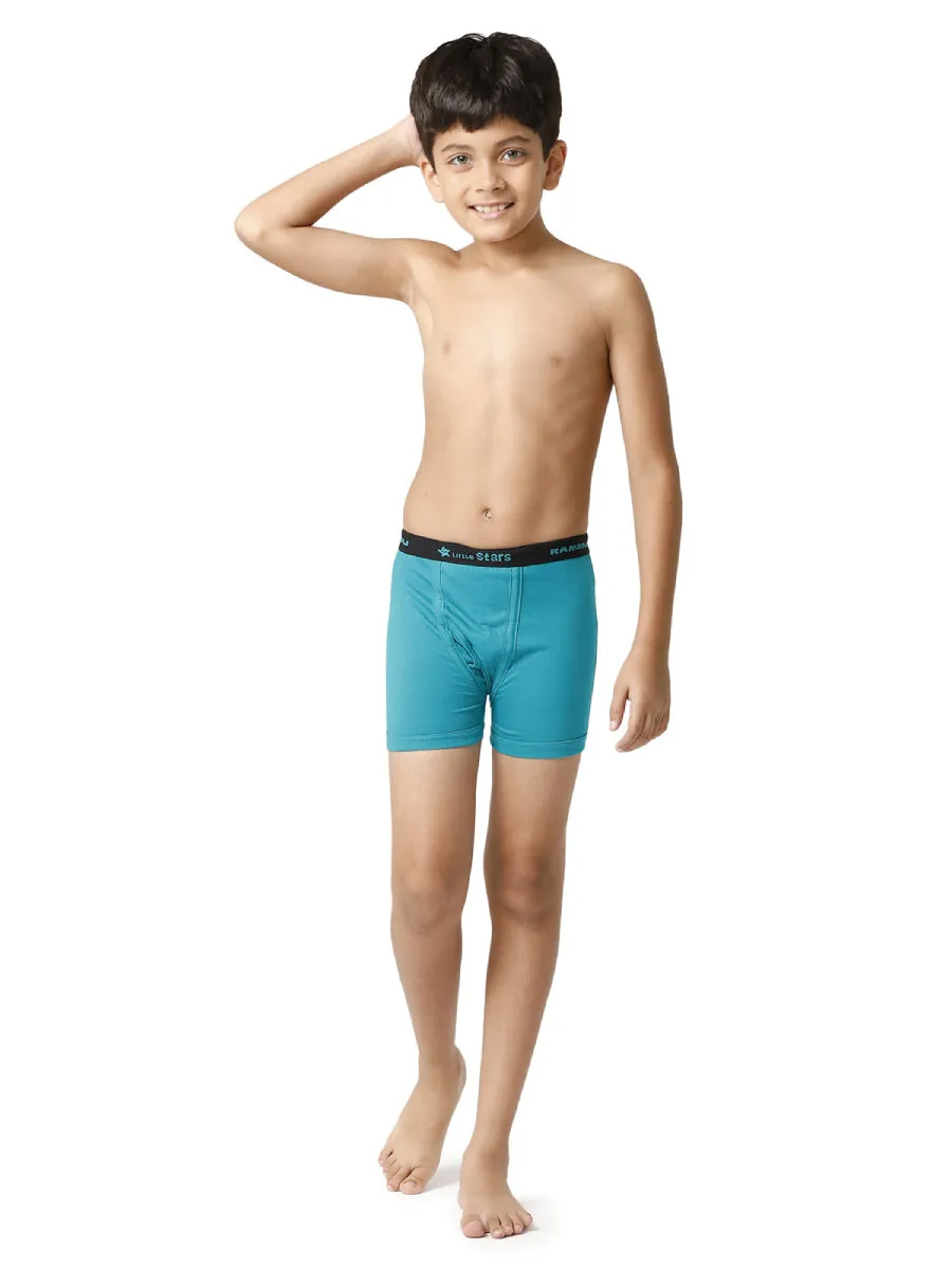 Boys Soft Fine Cotton Combed Jersy Trunks ( Pack of 2 )