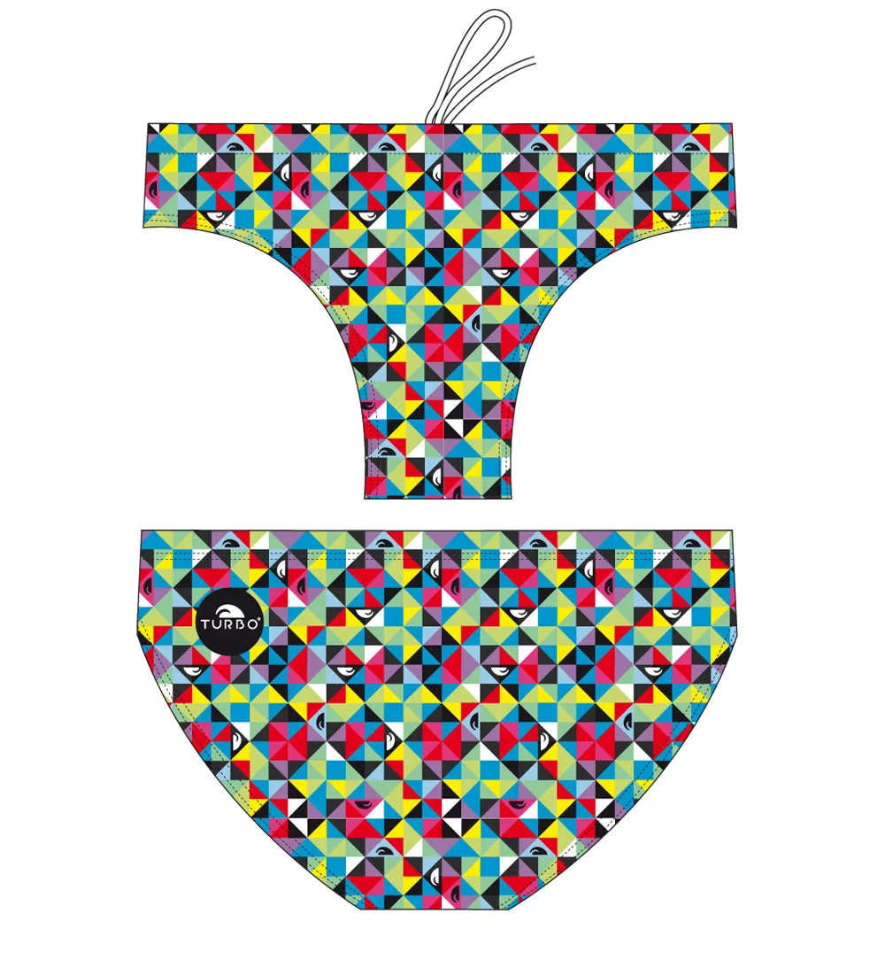 Boys Swimming Trunks - Origami (Print)