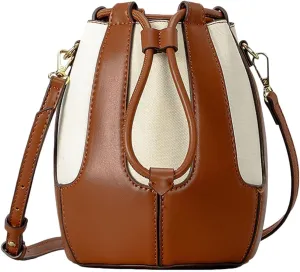 Bucket Bag Stylish Large Capacity Women Shoulder Bag for Vacation Commuting Work Brown
