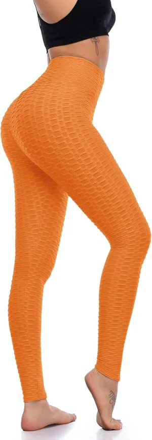 Butt Lifting Leggings for Women Yoga Workout Gym High Waisted Plus Size Soft Tummy Control Pants