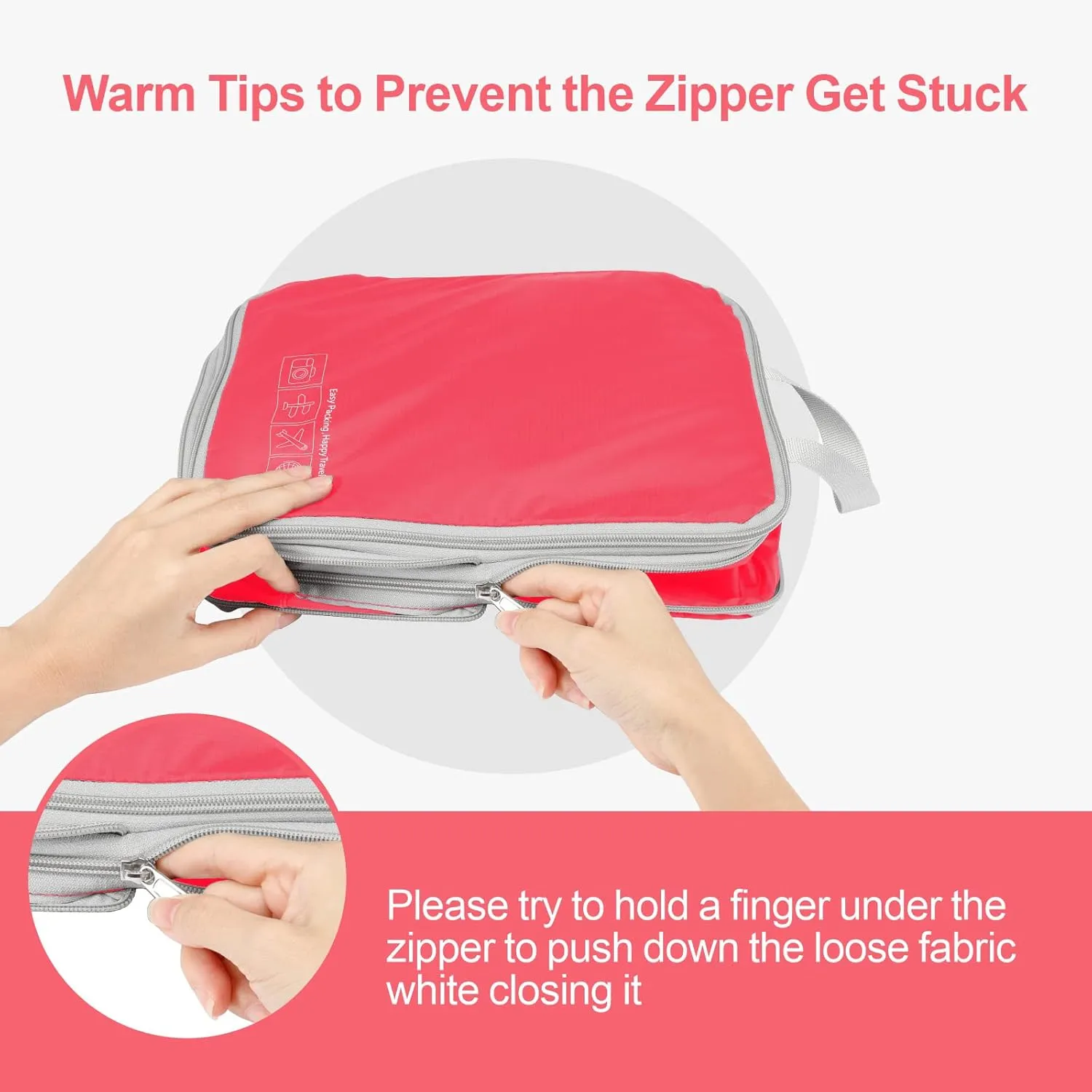 Cambond Compression Packing Cubes for Travel Women - Lightweight Luggage Organizers Bag Packing Cubes for Carry on Suitcases