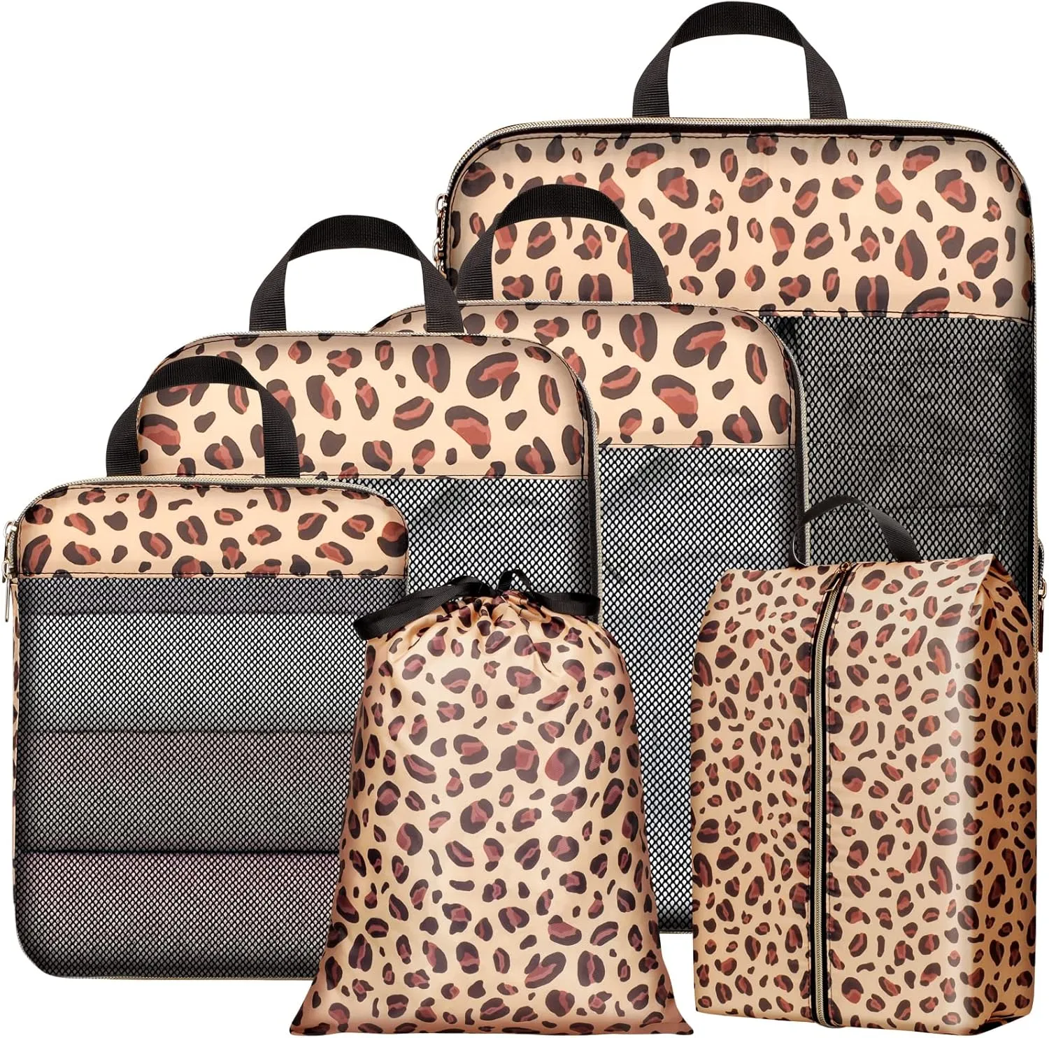 Cambond Compression Packing Cubes for Travel Women - Lightweight Luggage Organizers Bag Packing Cubes for Carry on Suitcases