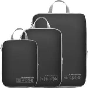 Cambond Compression Packing Cubes for Travel Women - Lightweight Luggage Organizers Bag Packing Cubes for Carry on Suitcases