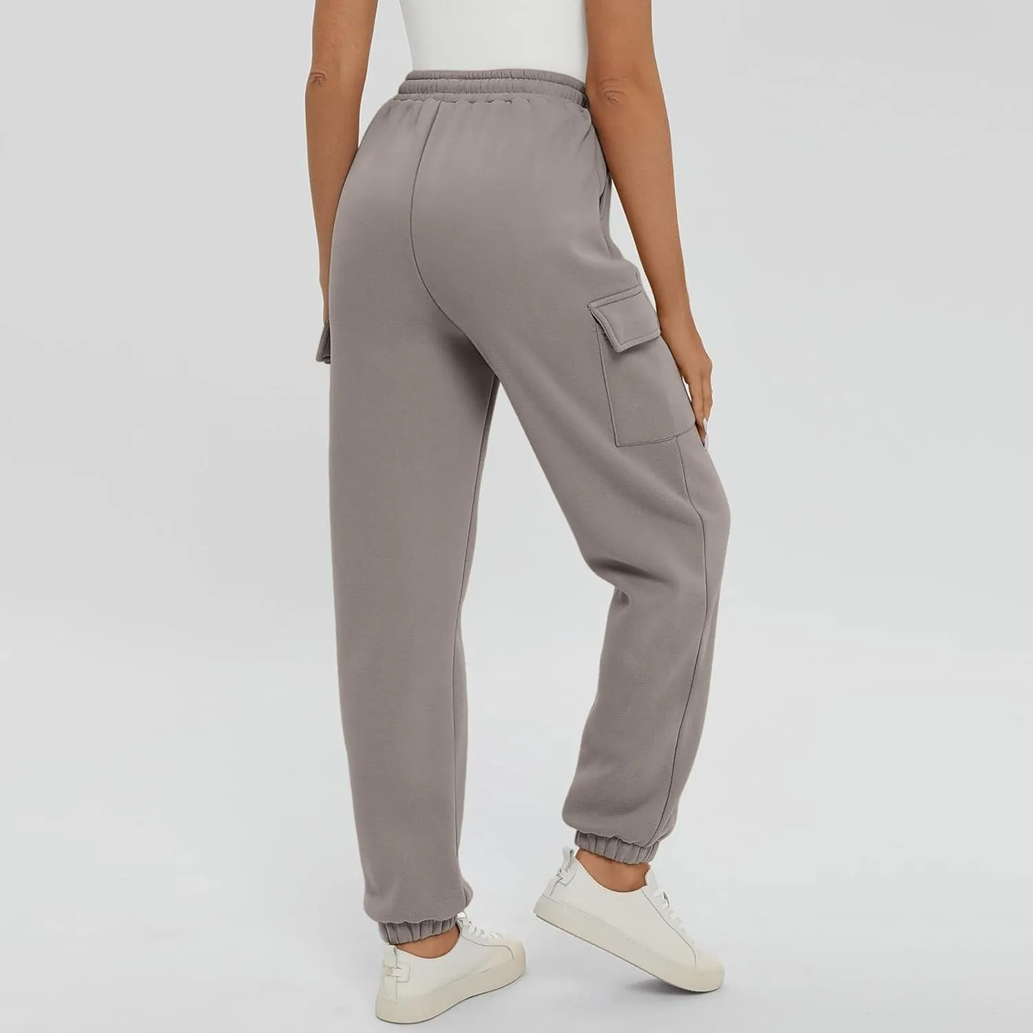 Cargo Sweatpants for Teen Girls Cinch Bottom Baggy Trousers High Waisted Soft with Pockets Lounge Pants Joggers Comfy