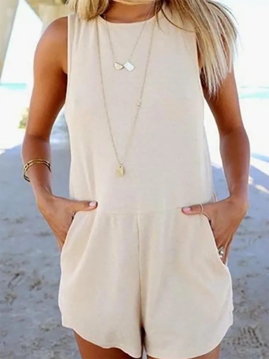 Casual Cotton Jumpsuit