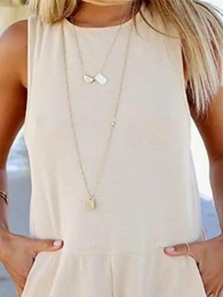 Casual Cotton Jumpsuit