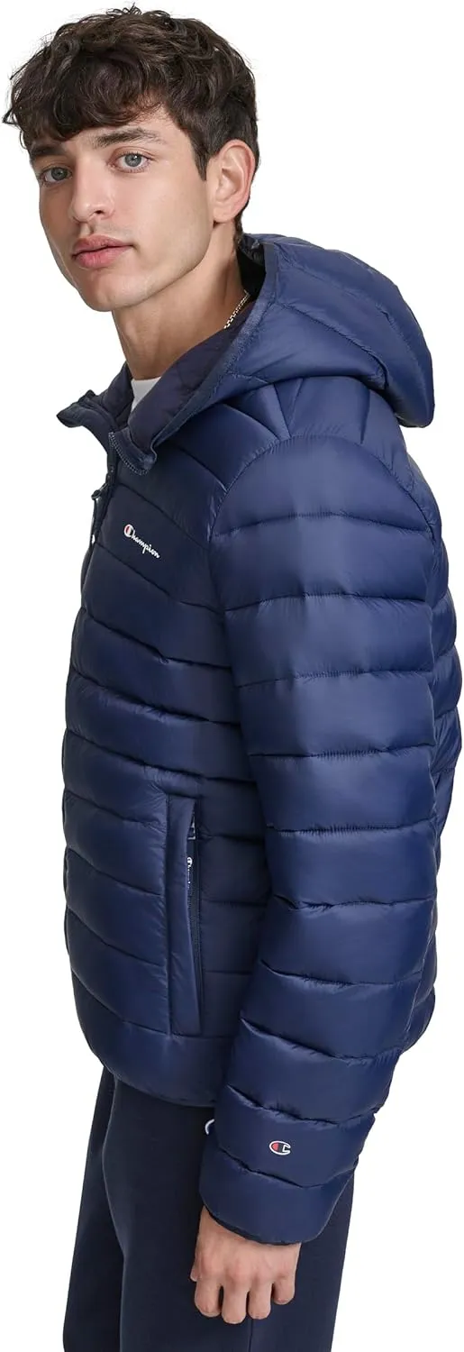 Champion Men's Performance Lightweight Puffer Jacket with Hood