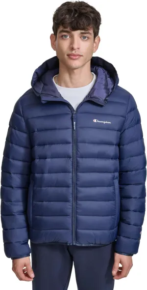 Champion Men's Performance Lightweight Puffer Jacket with Hood