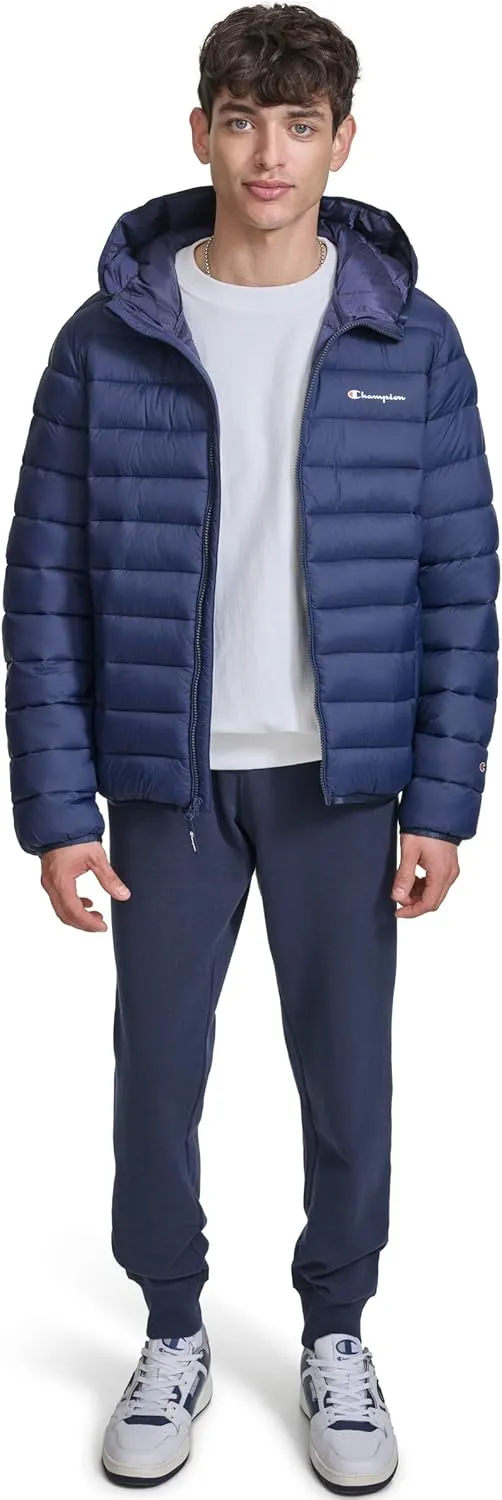 Champion Men's Performance Lightweight Puffer Jacket with Hood