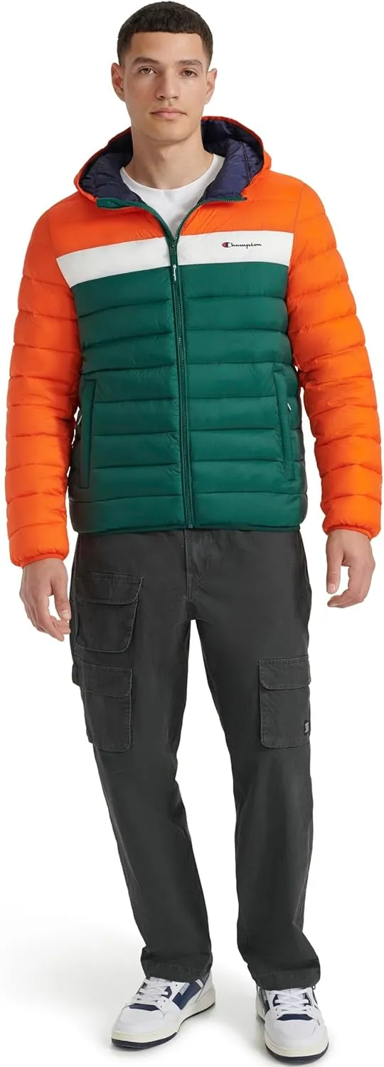Champion Men's Performance Lightweight Puffer Jacket with Hood