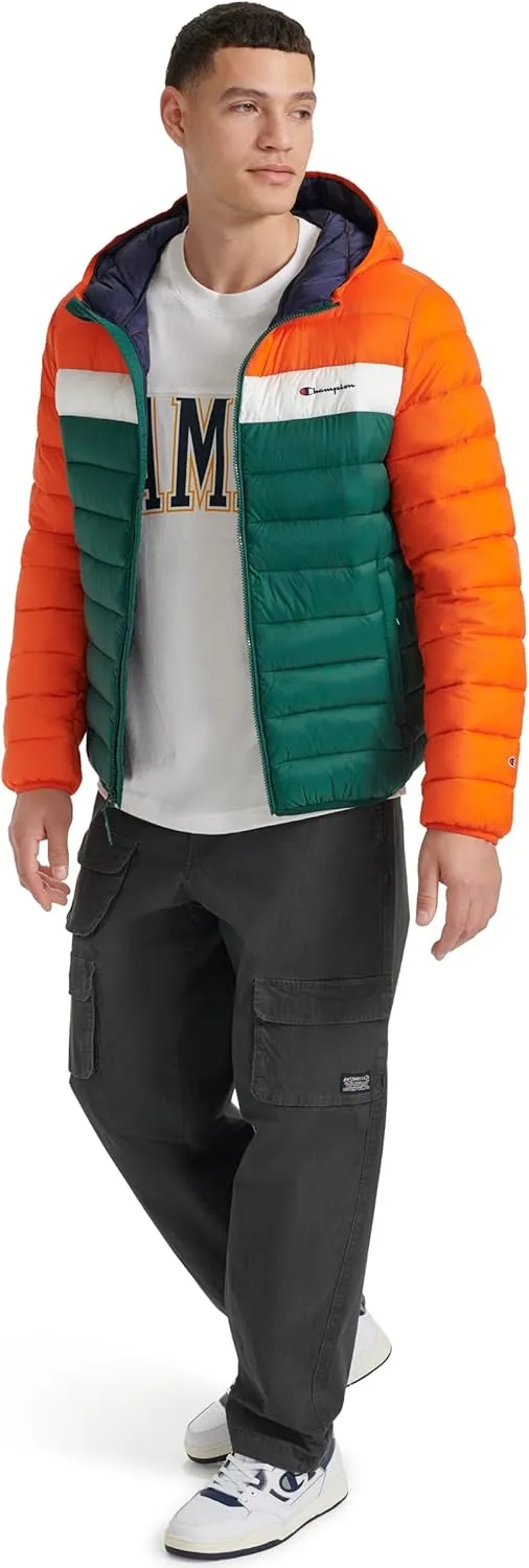 Champion Men's Performance Lightweight Puffer Jacket with Hood
