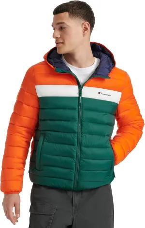 Champion Men's Performance Lightweight Puffer Jacket with Hood
